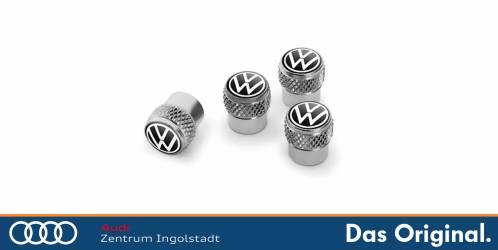 Original VW Ventilkappen, New Volkswagen Design, für Gummi- / Messingventile 000071215D