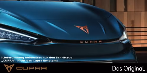 Original SEAT CUPRA Schriftzug (Born) für die Front, kupfer 10E853670 27A Original SEAT CUPRA Schriftzug (Born) für die Front, kupfer 10E853670 27A