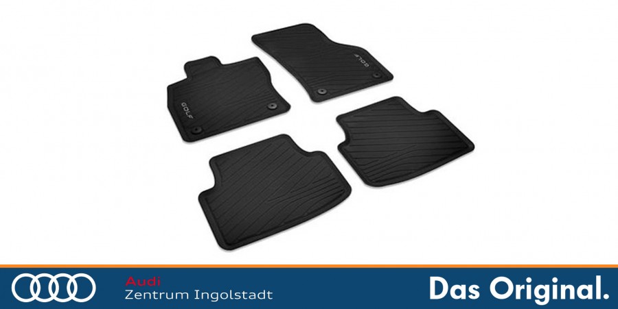 Hohe Gummi-Fußmatten passend für VW Golf 8 e-TSi ab 2020 (Mild-Hybrid)  4-tlg.