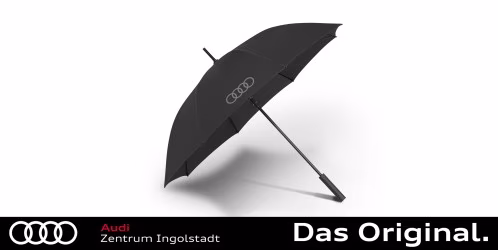 Original Audi Stockschirm, schwarz, groß 3122600100