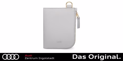Original Audi Minibörse Leder, Damen, grau 3152400400 Original Audi Minibörse Leder, Damen, grau 3152400400