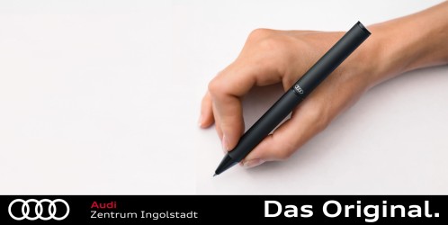 Original Audi Kugelschreiber Ringe, schwarz 3222500300