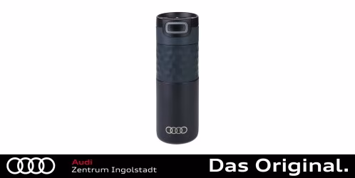 Original Audi Isolierbecher Edelstahl, schwarz 3292200400 Original Audi Isolierbecher Edelstahl, schwarz 3292200400