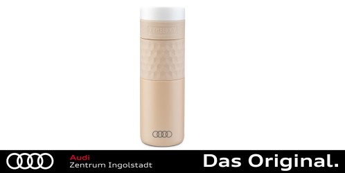 Original Audi Isolierbecher Edelstahl, beige 3292400200 Original Audi Isolierbecher Edelstahl, beige 3292400200