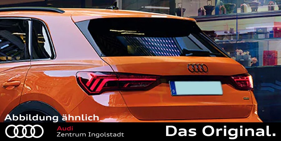 Original Audi Ringe in Schwarz A3 / S3 Sportback (8Y) für das Heck 8Y4071802