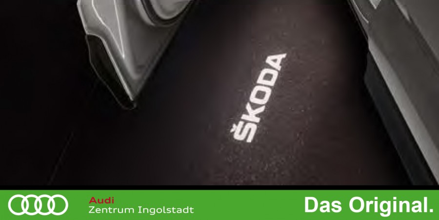 Original Skoda Einstiegsleuchten Satz mit schmalem Stecker Links (für  Fahrzeuge bis 25.11.2019) 57A052133 