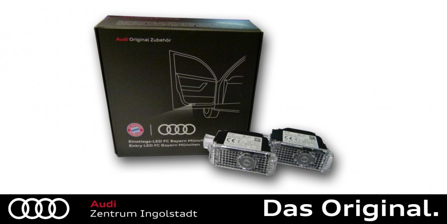 Original Audi Einstiegs-LED FC Bayern Logo und Audi Ringe 4G0052133N