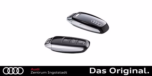 Original Audi Schlüsselblende mythosschwarz mit Audi Ringen 4N0071208A Y9T Original Audi Schlüsselblende mythosschwarz mit Audi Ringen 4N0071208A Y9T