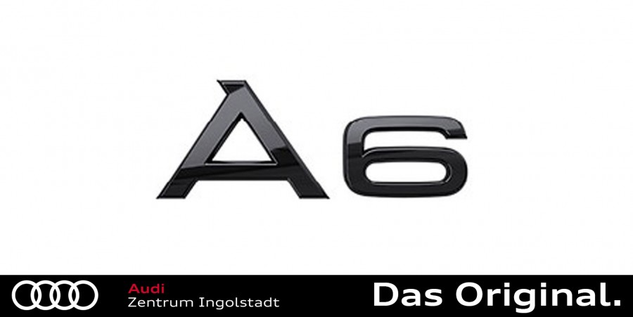 Original Audi A6 (4K) Schriftzug in Schwarz für das Heck 4K0071803