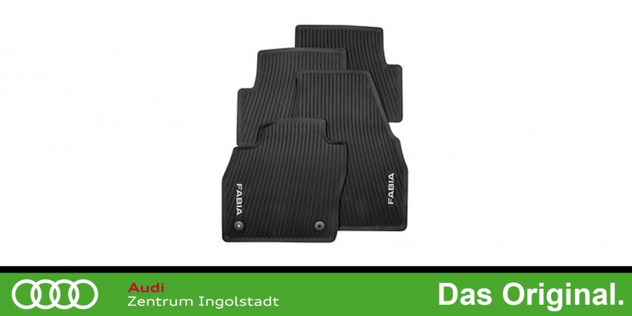 Original SKODA Fabia (IV) Gummifußmatten Satz Vorne + Hinten 6VB061500 - |  VW Shop Zubehör