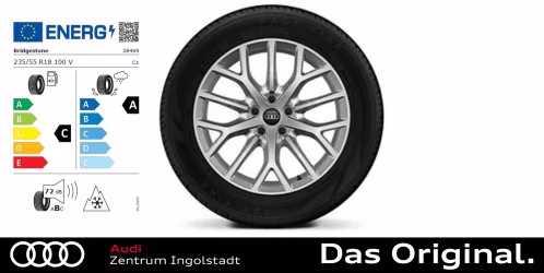 Original Audi Q3 (FJ) 18 Zoll Winterkomplettradsatz Vielspeichen-Design  Bridgestone BLIZZAK LM005 235/55 R18 100V 8,0Jx18