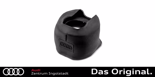 Original Audi Gefrierschutz-Abdeckung für Ladeanschluss schwarz, mit Audi Ringen 85H054410