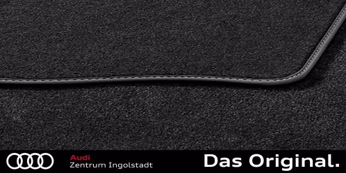 Original Audi A4 Textilfußmatten Satz Hinten, ohne Befestigungspunkte, schwarz/stahlgrau 8W0061276C MNO Original Audi A4 Textilfußmatten Satz Hinten, ohne Befestigungspunkte, schwarz/stahlgrau 8W0061276C MNO