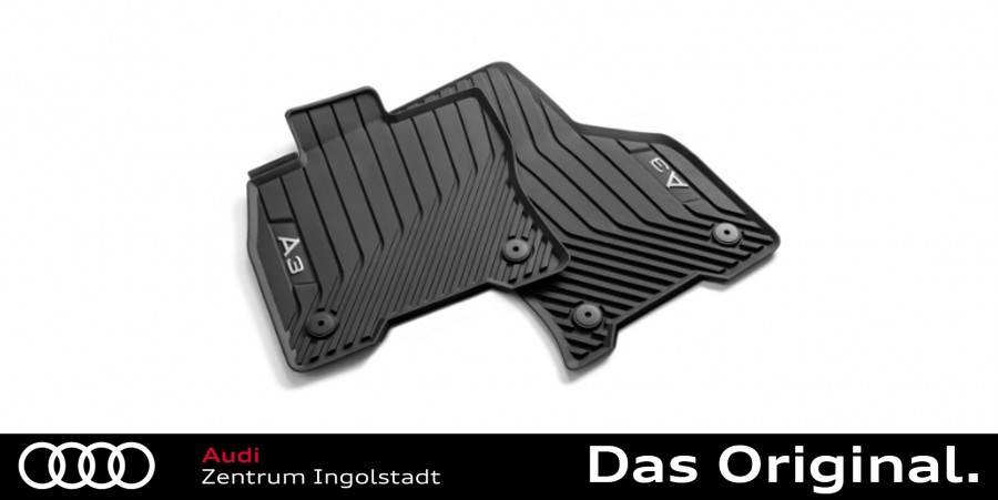 Original Audi Ringe in Schwarz A3 / S3 Sportback (8Y) für das Heck  8Y4071802 