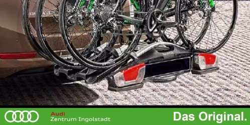 Original Skoda Fahrradträger für Anhängerkupplung (Kugelkopf) (für 3 Fahrräder) auch für Audi, VW, CUPRA und SEAT geeignet  000071105P