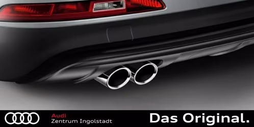 Original Audi Q3 (8U) Endrohrblenden Satz Chrom (Doppelrohr) 8U0071761 Original Audi Q3 (8U) Endrohrblenden Satz Chrom (Doppelrohr) 8U0071761