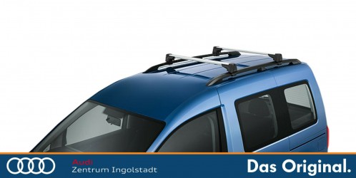 Original VW T5 / T6 Grundträger / Dachträger-Satz, nicht für Fahrzeuge mit  Dach-Befestigungsschiene 