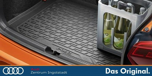 Volkswagen Passform-Fußmatten Polo VI (4 St), für VW Polo 6, 2G Limousine,  Gummifußmatten vorne und hinten, rutschfest, abwaschbar,2G1061500 82V