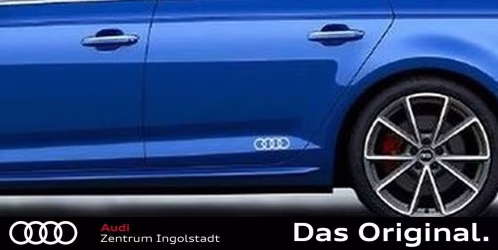 Original Audi Zubehör, Dekorfolie Audi-Ringe in Florettsilber, 8W0064317D