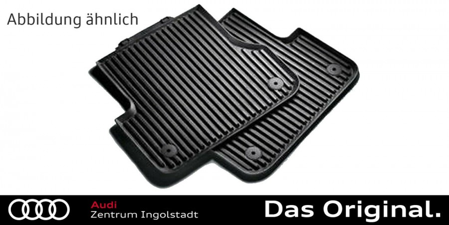 FELSGRAU Original Audi RS Velour Fußmatten für VORN HINTEN für Audi A6 C8  A7 4K 