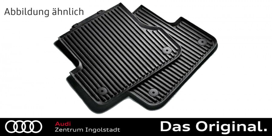 Gummi-Fußmatten schwarz für AUDI A6 C7 Bj 11.10-09.18