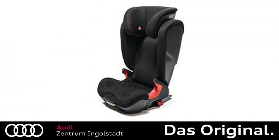 Audi Kindersitz Kidfix XP schwarz/rot 15-36kg 4-12 Jahre Original Zubehör