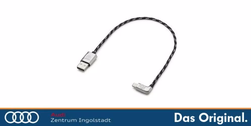 Original VW Anschlusskabel USB-A auf Apple Lightning, Premium, 30cm 000051446AR