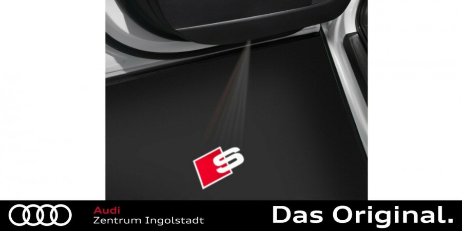 Original Audi Einstiegs-LED S-Logo für Fahrzeuge mit LED-Einstiegsleuchten