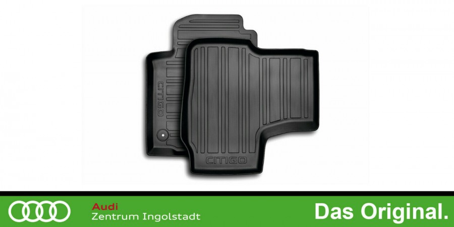 Original Skoda Citigo (5-Türer) Gummifußmatten-Set Vorne + Hinten  1ST061541A 