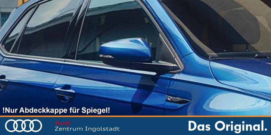 Original VW Polo (VI) Spiegelkappe, lackiert in Reef Blue Metallic