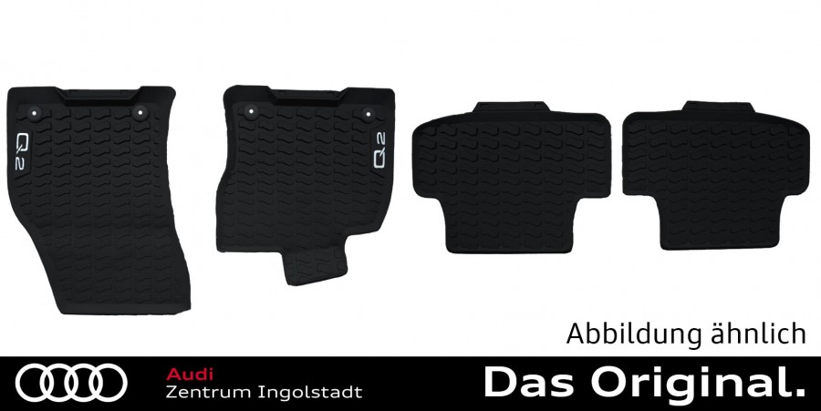 Original Audi Q2 (GA) Gummifußmatten-Set vorne+hinten