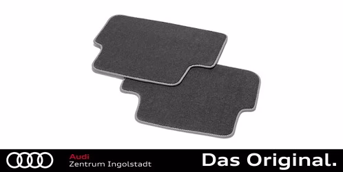 Original Audi Q5 / SQ5 (FY) Textilfußmatten Satz Hinten ohne Befestigungspunkte, schwarz/stahlgrau 80A061276C MNO Original Audi Q5 / SQ5 (FY) Textilfußmatten Satz Hinten ohne Befestigungspunkte, schwarz/stahlgrau 80A061276C MNO