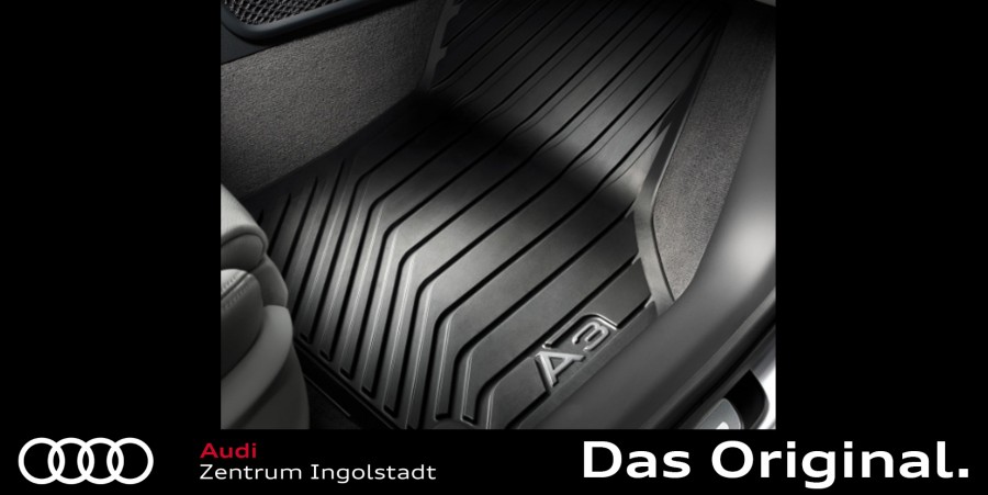 Original Audi A3 (8V) Gummifußmatten Satz Vorne 8V5061502 041