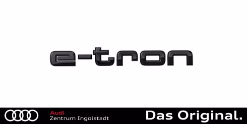 Original Audi E-Tron Schriftzug in Schwarz für das Heck 4KE071803