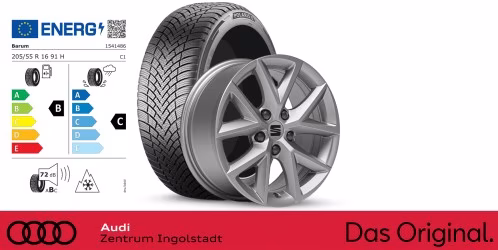 Original SEAT Leon 16 Zoll Winterkomplettradsatz Urban silber Barum POLARIS 6 / 205/55 R16 91 H / 7,0J x 16 ET43 DOT 25 Original SEAT Leon 16 Zoll Winterkomplettradsatz Urban silber Barum POLARIS 6 / 205/55 R16 91 H / 7,0J x 16 ET43 DOT 25