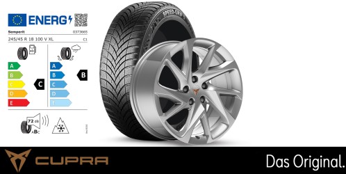 Original SEAT CUPRA Formentor 18 Zoll Winterkomplettradsatz Performance silber